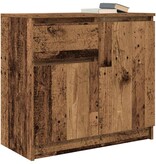 VidaXL Dressoir met lade 71x35x65 cm spaanplaat oud hout