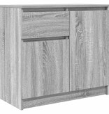VidaXL Dressoir met lade 71x35x65 cm spaanplaat grijs Sonoma