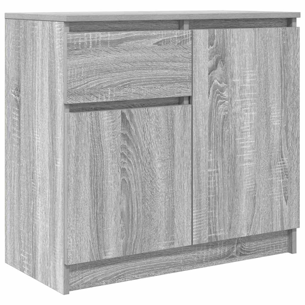 VidaXL Dressoir met lade 71x35x65 cm spaanplaat grijs Sonoma