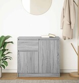 VidaXL Dressoir met lade 71x35x65 cm spaanplaat grijs Sonoma