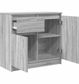 VidaXL Dressoir met lade 71x35x65 cm spaanplaat grijs Sonoma