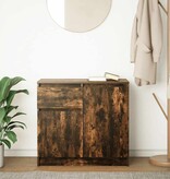 VidaXL Dressoir met lade 71x35x65 cm spaanplaat gerookt eikenkleurig