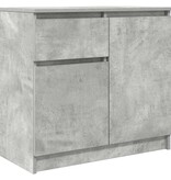 VidaXL Dressoir met lade 71x35x65 cm spaanplaat betongrijs