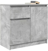 VidaXL Dressoir met lade 71x35x65 cm spaanplaat betongrijs