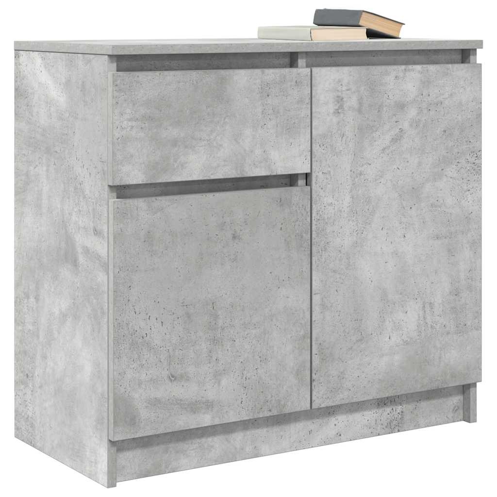 VidaXL Dressoir met lade 71x35x65 cm spaanplaat betongrijs