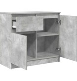 VidaXL Dressoir met lade 71x35x65 cm spaanplaat betongrijs