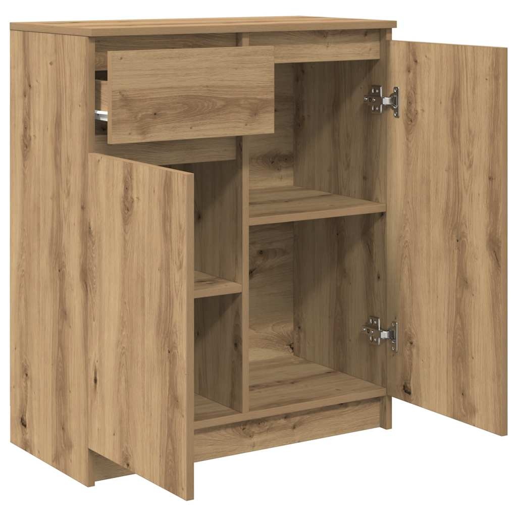 VidaXL Dressoir lade 71x35x84 cm spaanplaat artisanaal eikenkleurig