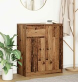 VidaXL Dressoir met lade 71x35x84 cm spaanplaat oud hout
