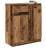 VidaXL Dressoir met lade 71x35x84 cm spaanplaat oud hout