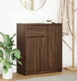 VidaXL Dressoir met lade 71x35x84 cm spaanplaat bruin eikenkleurig