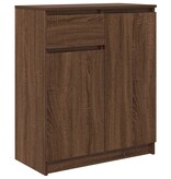 VidaXL Dressoir met lade 71x35x84 cm spaanplaat bruin eikenkleurig
