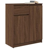 VidaXL Dressoir met lade 71x35x84 cm spaanplaat bruin eikenkleurig