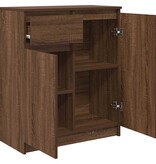 VidaXL Dressoir met lade 71x35x84 cm spaanplaat bruin eikenkleurig