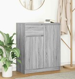 VidaXL Dressoir met lade 71x35x84 cm spaanplaat grijs Sonoma