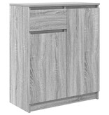 VidaXL Dressoir met lade 71x35x84 cm spaanplaat grijs Sonoma
