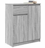 VidaXL Dressoir met lade 71x35x84 cm spaanplaat grijs Sonoma