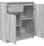 VidaXL Dressoir met lade 71x35x84 cm spaanplaat grijs Sonoma