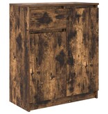 VidaXL Dressoir met lade 71x35x84 cm spaanplaat gerookt eikenkleurig