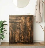 VidaXL Dressoir met lade 71x35x84 cm spaanplaat gerookt eikenkleurig