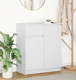 VidaXL Dressoir met lade 71x35x84 cm spaanplaat wit