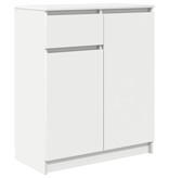 VidaXL Dressoir met lade 71x35x84 cm spaanplaat wit