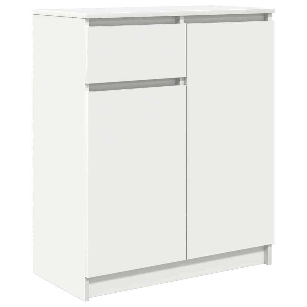 VidaXL Dressoir met lade 71x35x84 cm spaanplaat wit