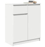 VidaXL Dressoir met lade 71x35x84 cm spaanplaat wit