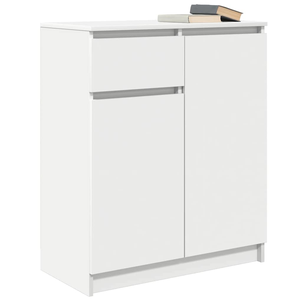VidaXL Dressoir met lade 71x35x84 cm spaanplaat wit