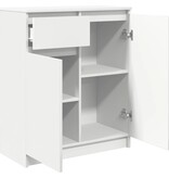 VidaXL Dressoir met lade 71x35x84 cm spaanplaat wit