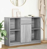 VidaXL Dressoir met lade 101x35x76 cm spaanplaat grijs Sonoma