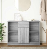 VidaXL Dressoir met lade 101x35x76 cm spaanplaat grijs Sonoma