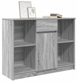 VidaXL Dressoir met lade 101x35x76 cm spaanplaat grijs Sonoma