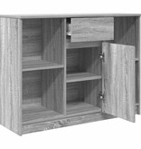 VidaXL Dressoir met lade 101x35x76 cm spaanplaat grijs Sonoma