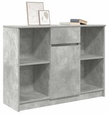 VidaXL Dressoir met lade 101x35x76 cm spaanplaat betongrijs