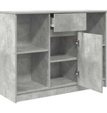 VidaXL Dressoir met lade 101x35x76 cm spaanplaat betongrijs