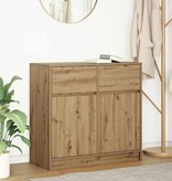 VidaXL Dressoir lade 80x34x76 cm spaanplaat artisanaal eikenkleurig