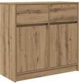 VidaXL Dressoir lade 80x34x76 cm spaanplaat artisanaal eikenkleurig