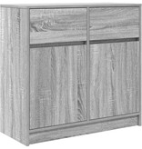 VidaXL Dressoir met lade 80x34x76 cm spaanplaat grijs sonoma