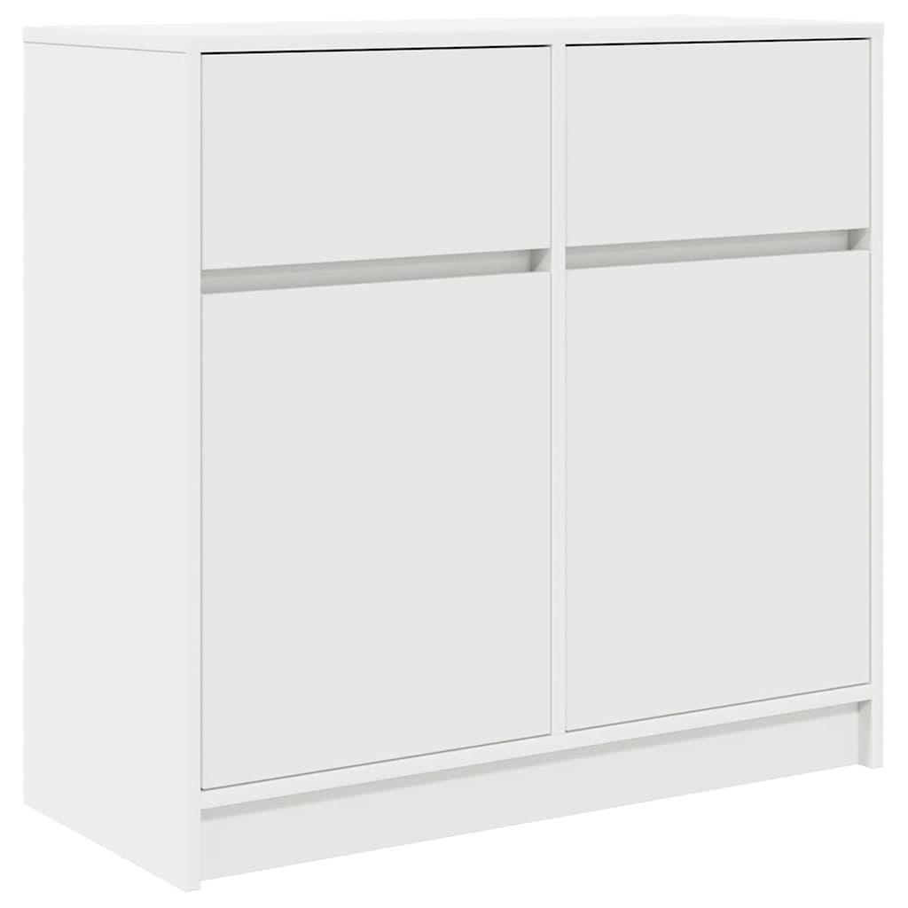 VidaXL Dressoir met lade 80x34x76 cm spaanplaat wit