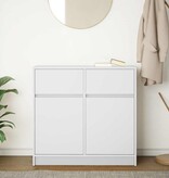 VidaXL Dressoir met lade 80x34x76 cm spaanplaat wit