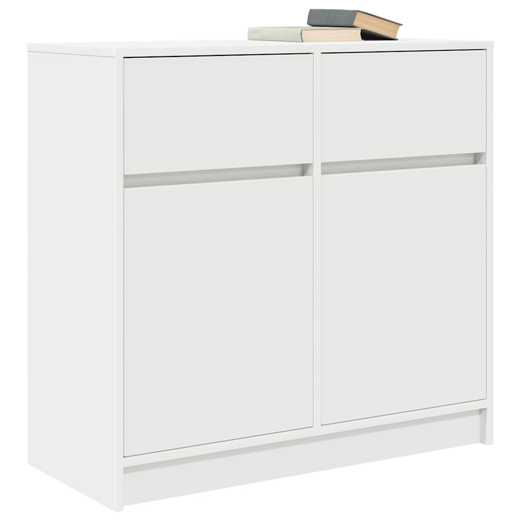 VidaXL Dressoir met lade 80x34x76 cm spaanplaat wit