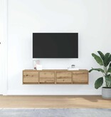 VidaXL Tv-meubelen 2 st 60x31x25,5 cm bewerkt hout artisanaal eiken