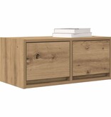 VidaXL Tv-meubelen 2 st 60x31x25,5 cm bewerkt hout artisanaal eiken