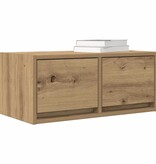VidaXL TV-meubel 60x31x25,5 cm bewerkt hout artisanaal eikenkleur