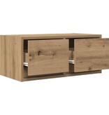 VidaXL TV-meubel 60x31x25,5 cm bewerkt hout artisanaal eikenkleur