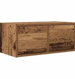 VidaXL TV-meubel 60x31x25,5 cm bewerkt hout oud houtkleurig