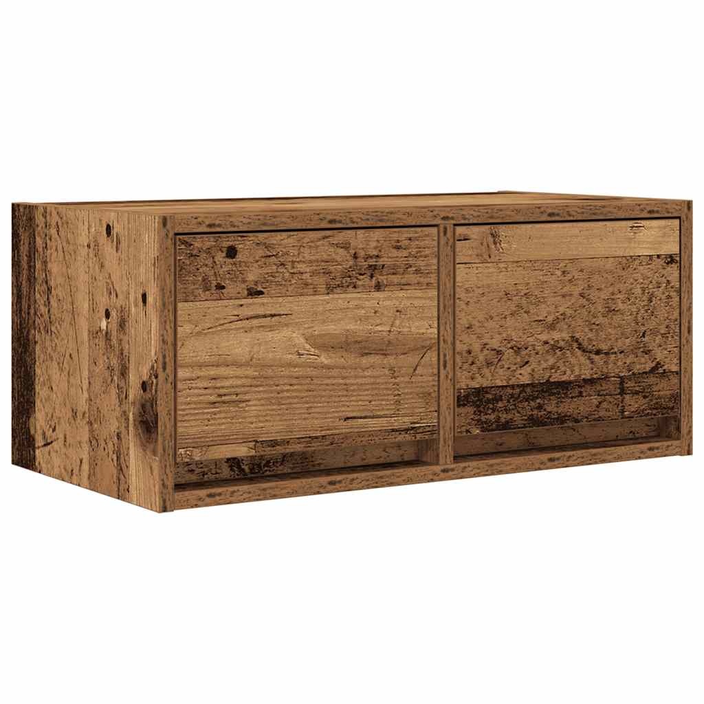 VidaXL TV-meubel 60x31x25,5 cm bewerkt hout oud houtkleurig