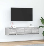 VidaXL Tv-meubelen 2 st 60x31x25,5 cm bewerkt hout grijs sonoma eiken