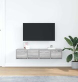 VidaXL Tv-meubelen 2 st 60x31x25,5 cm bewerkt hout grijs sonoma eiken