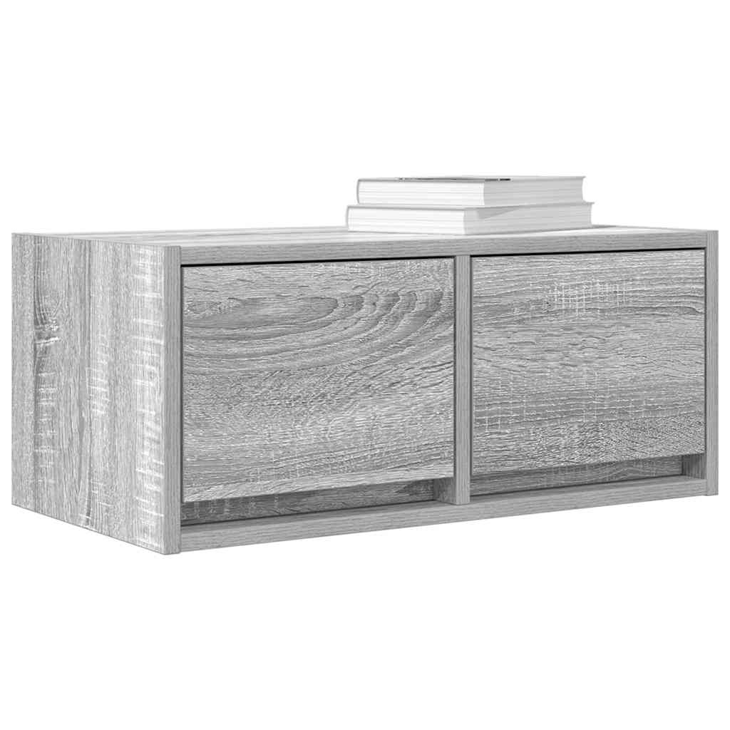 VidaXL Tv-meubelen 2 st 60x31x25,5 cm bewerkt hout grijs sonoma eiken